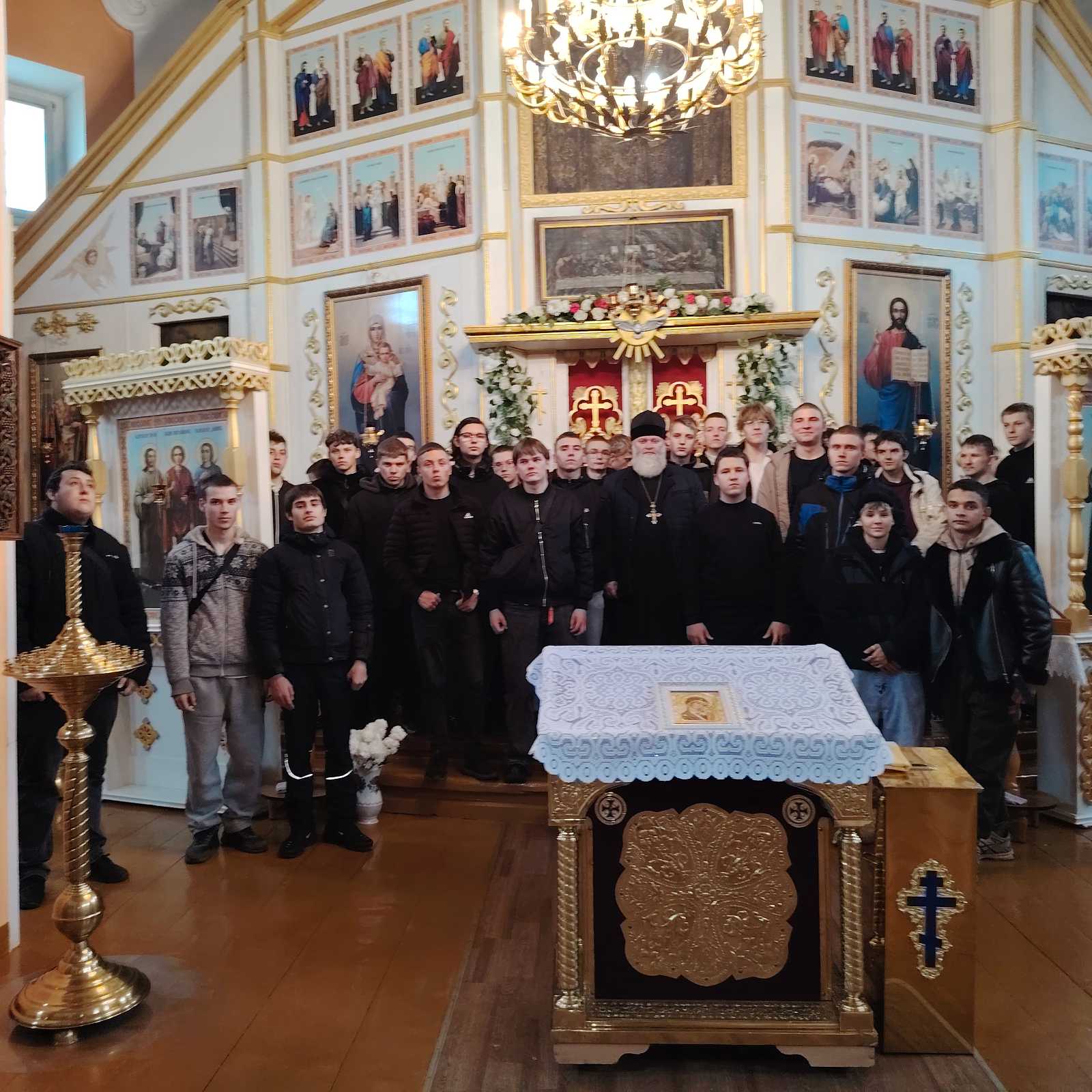 Экскурсия учащихся техколледжа в храм Преображения Господня г.Чечерск